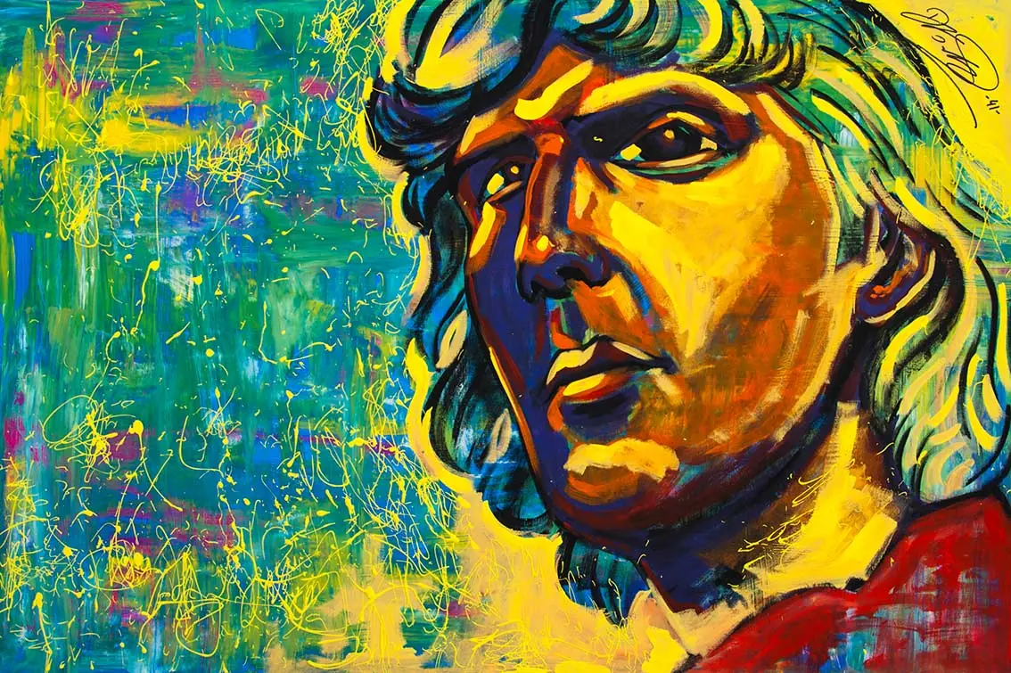 Portrait Dirk Nowitzki, Original signature