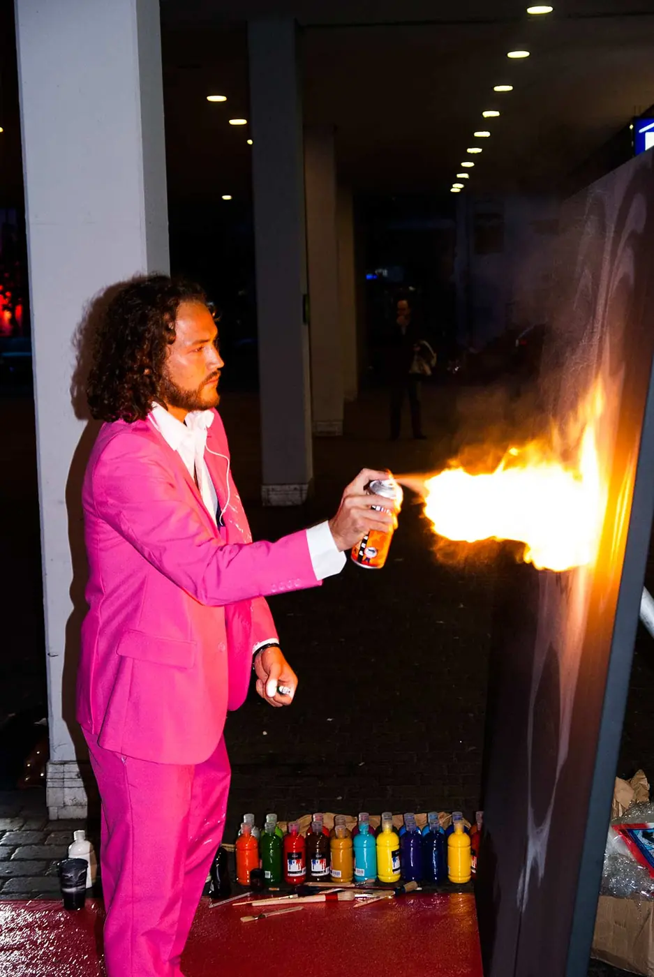 Live-Painting: ein grosses Bild entsteht vor Publikum