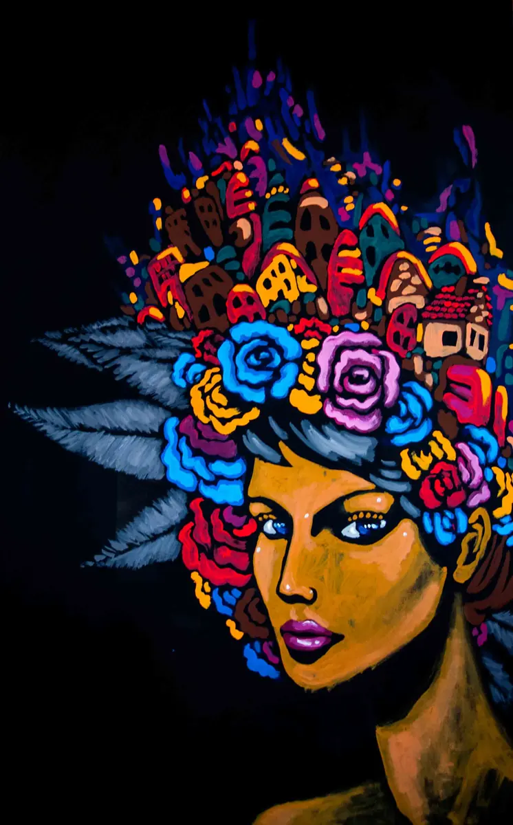 Black Flower Beauty