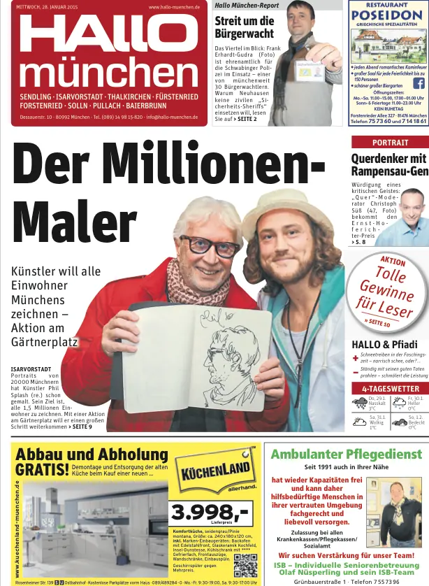 „Der Millionen Maler“, Hallo München