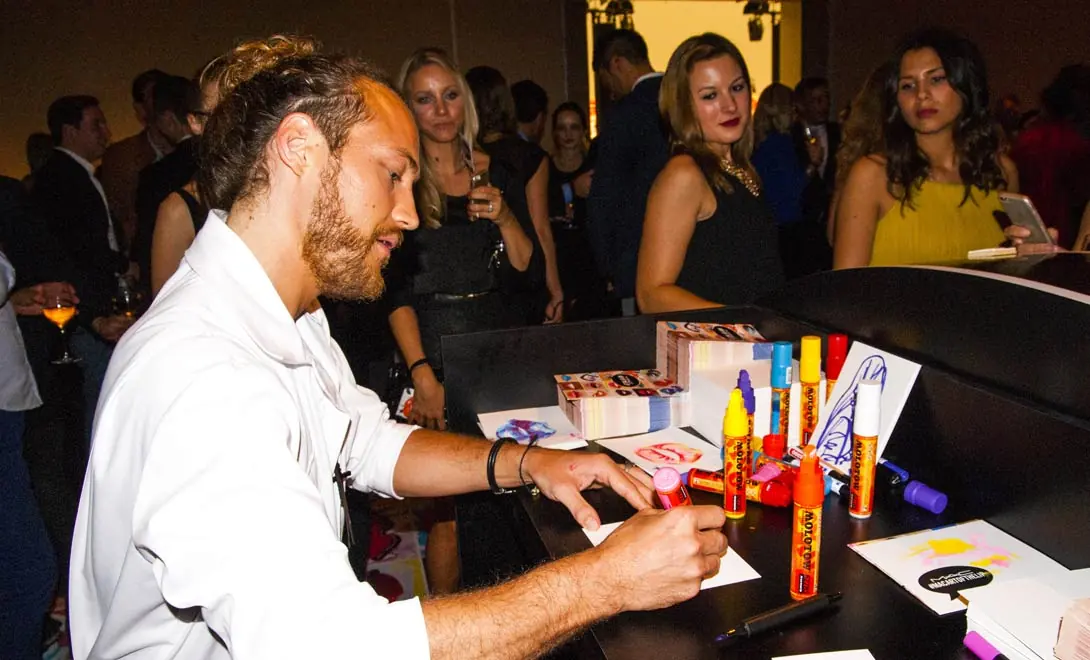 Live-Painting für MAC Cosmetics „Art of the Lip“, Haus der Kunst