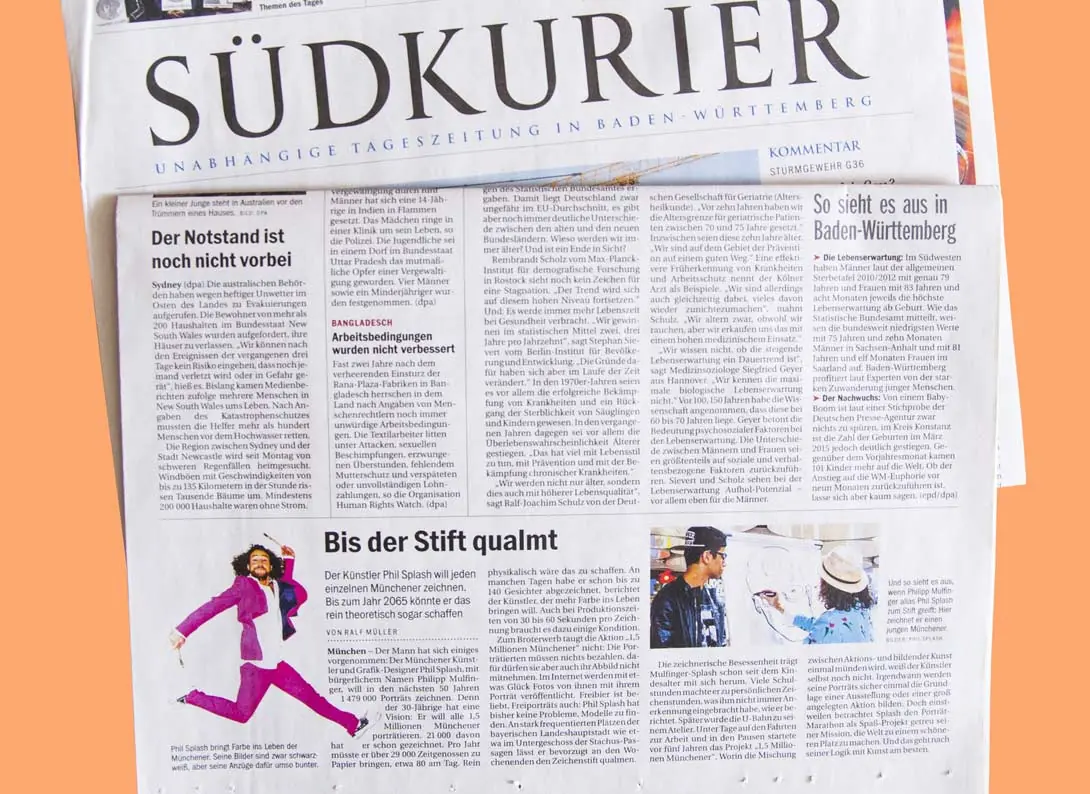 „Bis der Stift qualmt“, Südkurier