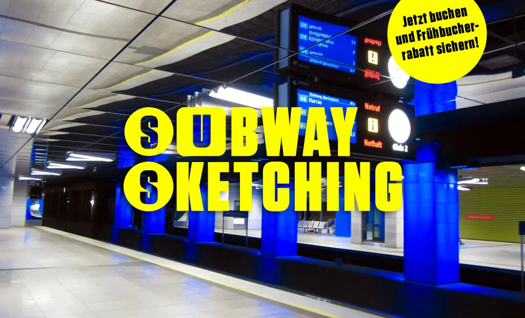 Neuer Kurs „Subway Sketching“, der U-Bahn-Zeichenkurs